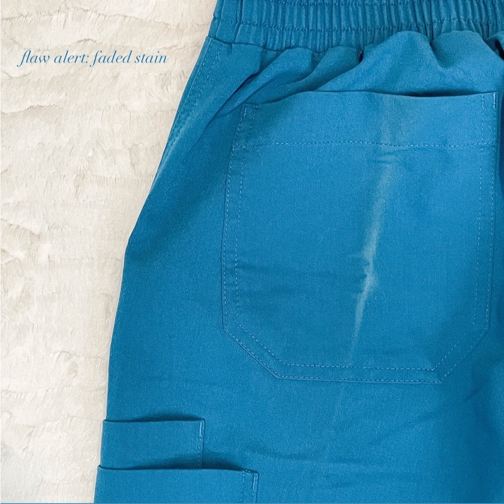 Figs Alps Blue Yola Cargo Scrub Pants Gem